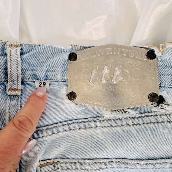 Rare Vintage Bonaventure Embroidered Side Denim Jeans - Picture 13 of 14